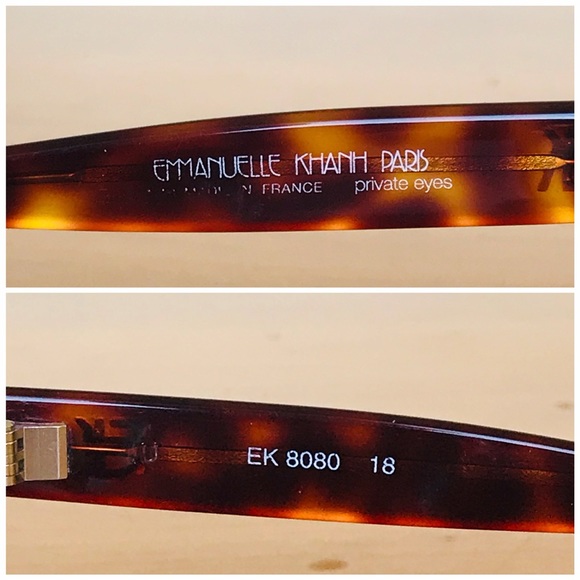 Emmanuelle Khanh Paris 1980’s Vintage Tortoise Shell Sunglasses - Picture 4 of 9